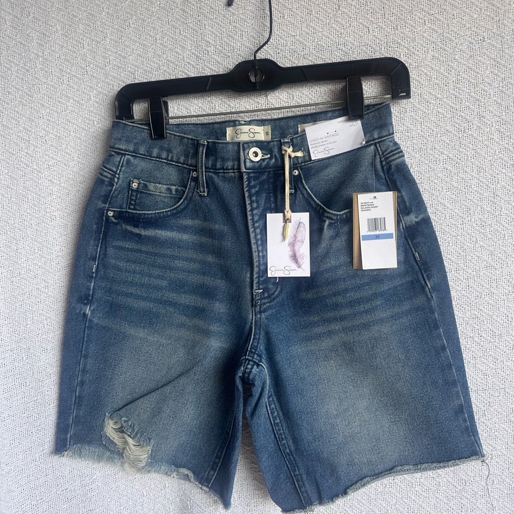 Jessica Simpson 25 relaxed Jean shorts lived in vintage Brentwood ongoing NWT